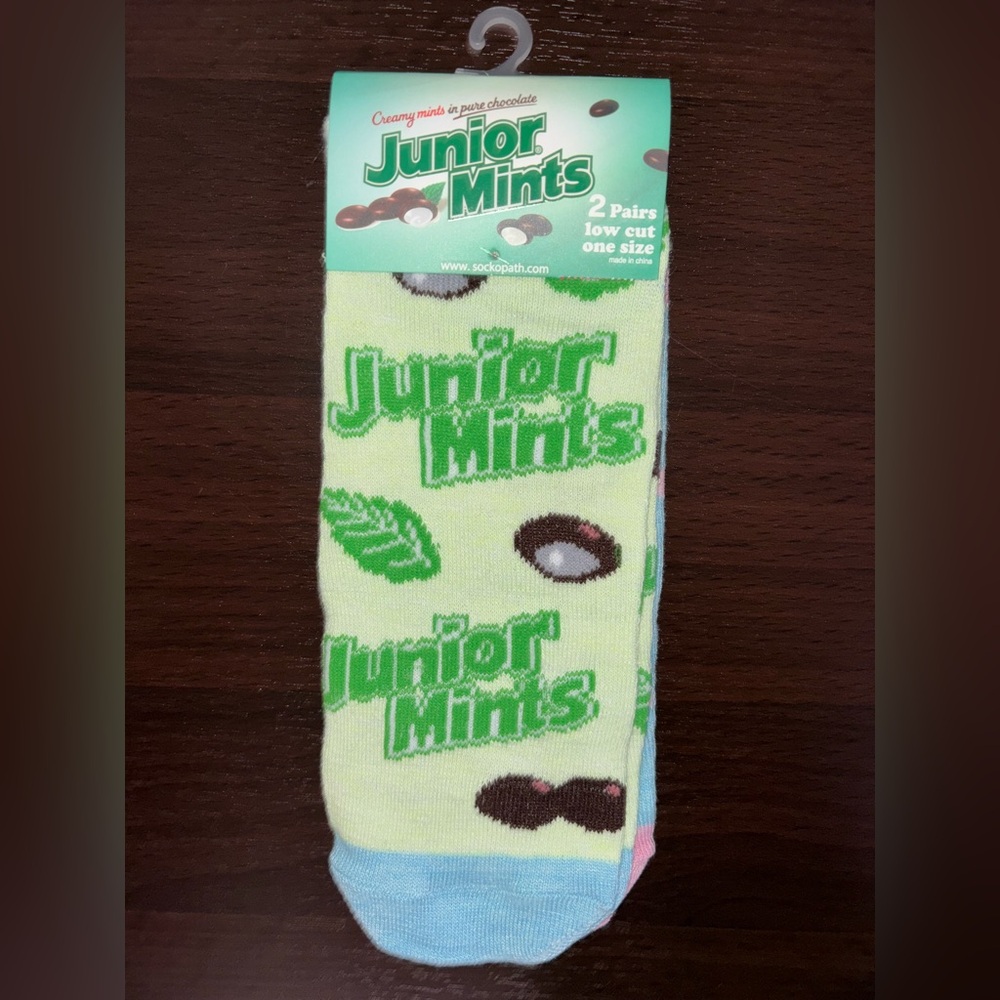 JUNIOR MINTS NOVELTY LOW CUT SOCKS NWT MEN’S SHOE SIZE 8-12